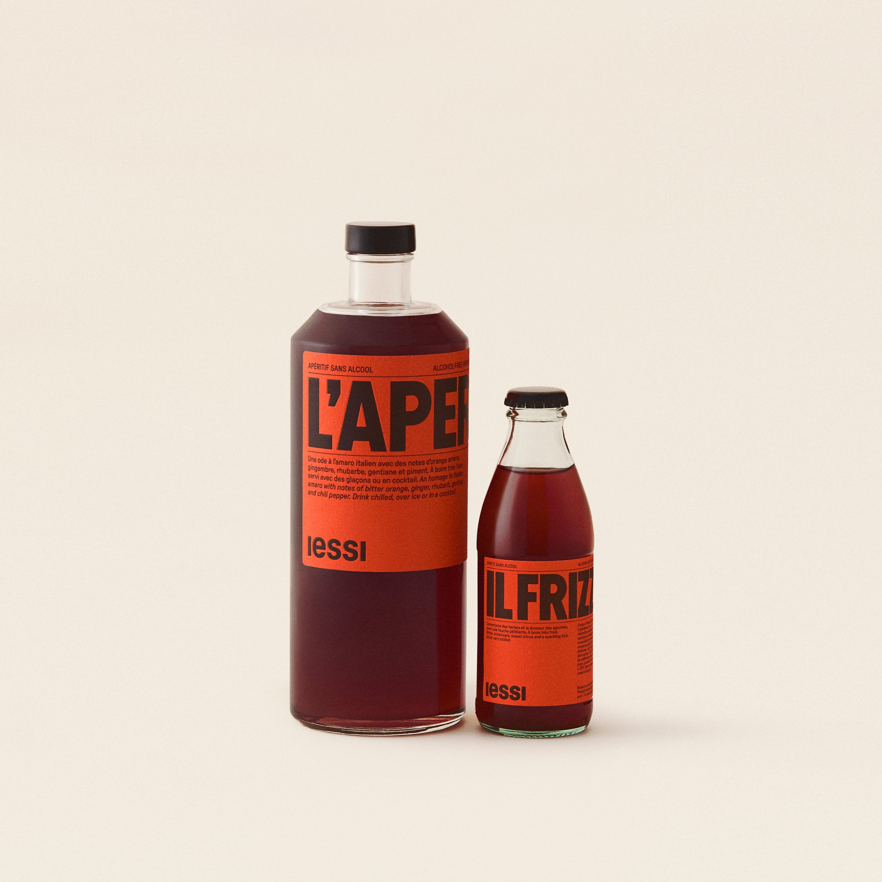 aperitif sans alcool iessi l'apéritive et le spritz sans alcool IESSI il Frizzante